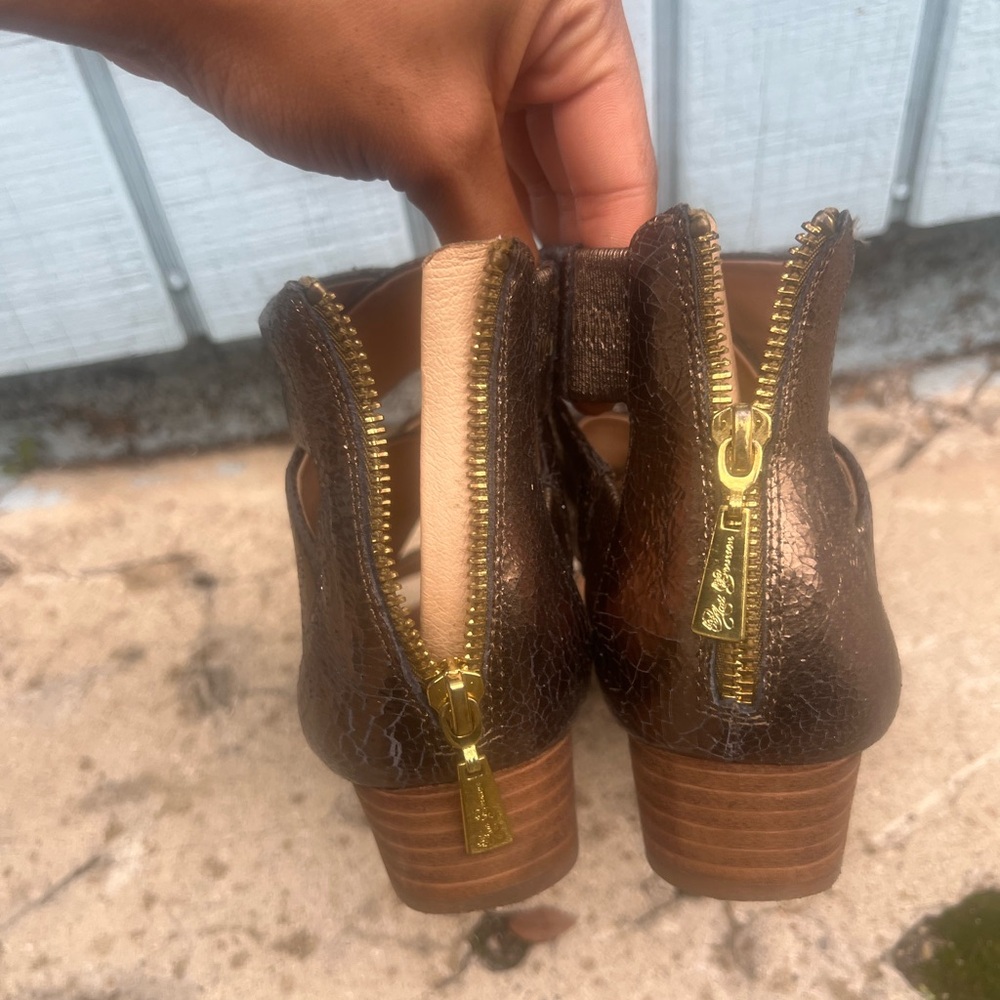 Matt Bernson Bronze Leather Sandals - Picture 10 of 12